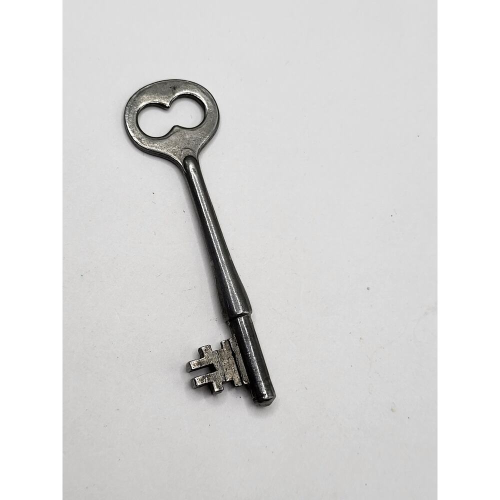 Vintage Corbin R44 Clock or Cabinet Skeleton Key 3” Nickel Steel